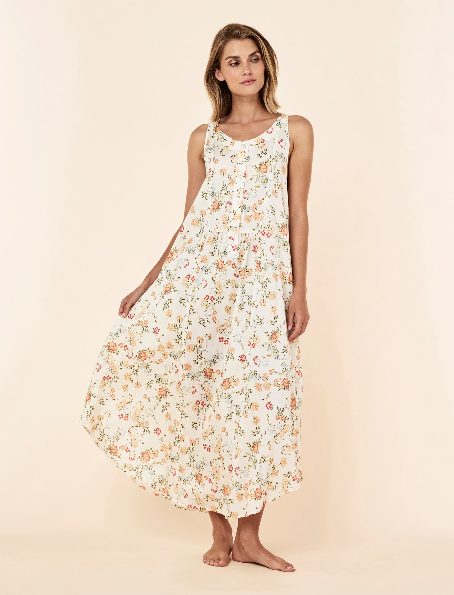 Amber Panel Front Maxi Nightgown