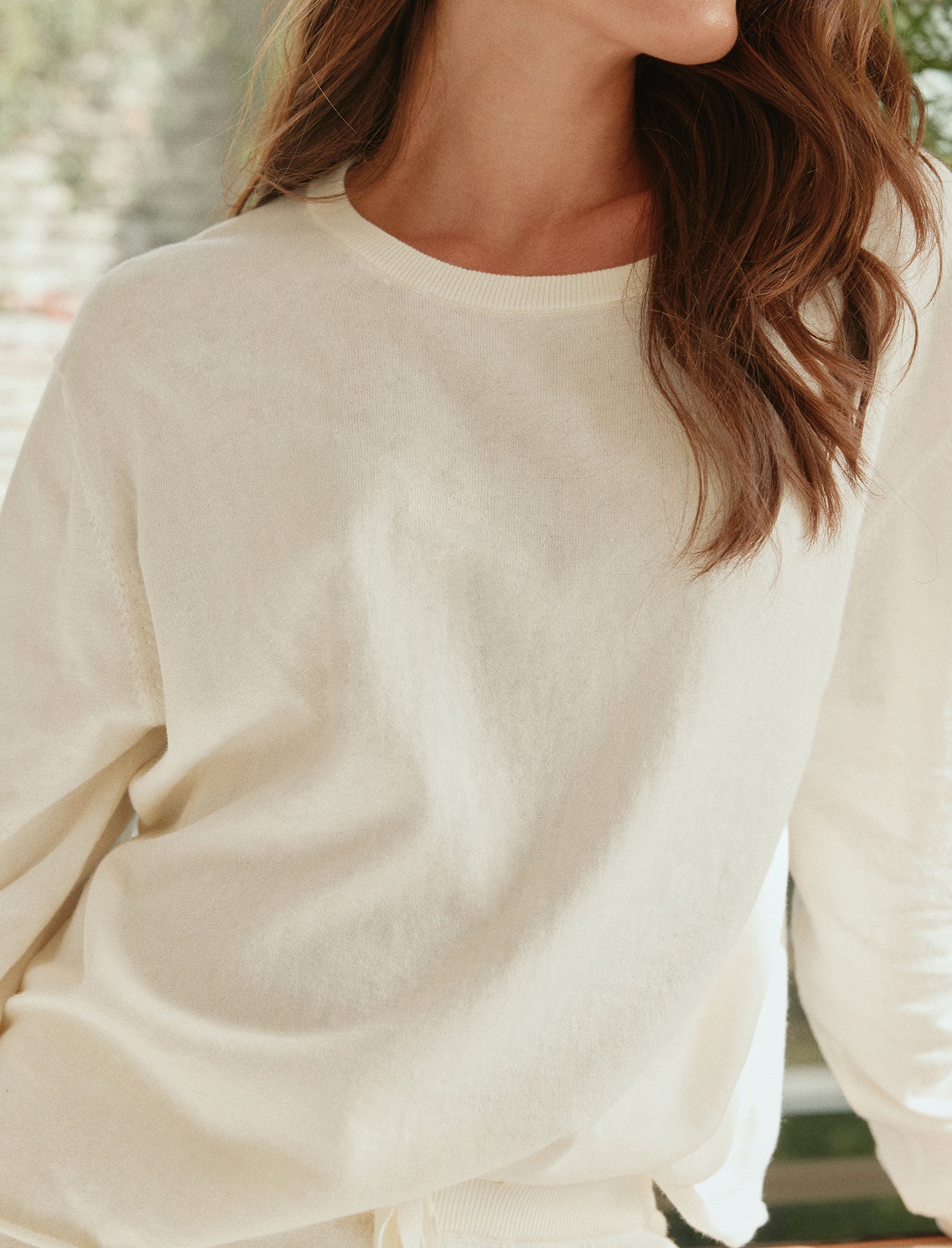 Cotton Cashmere Fine Knit Jumper