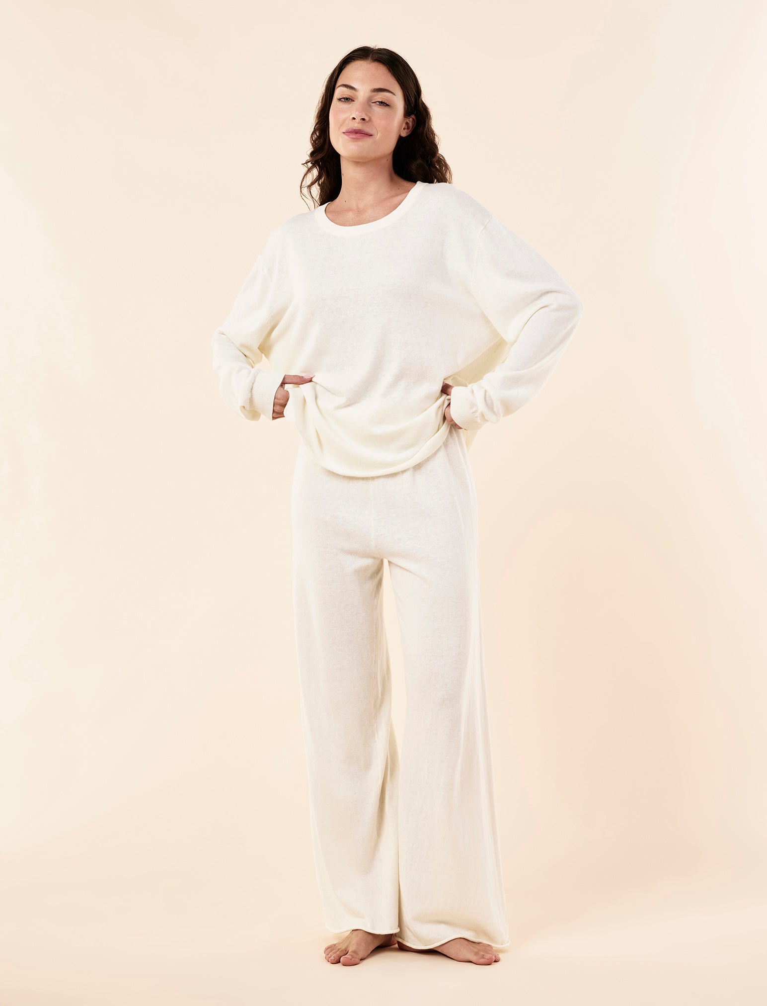 Cotton Cashmere Fine Knit Jumper