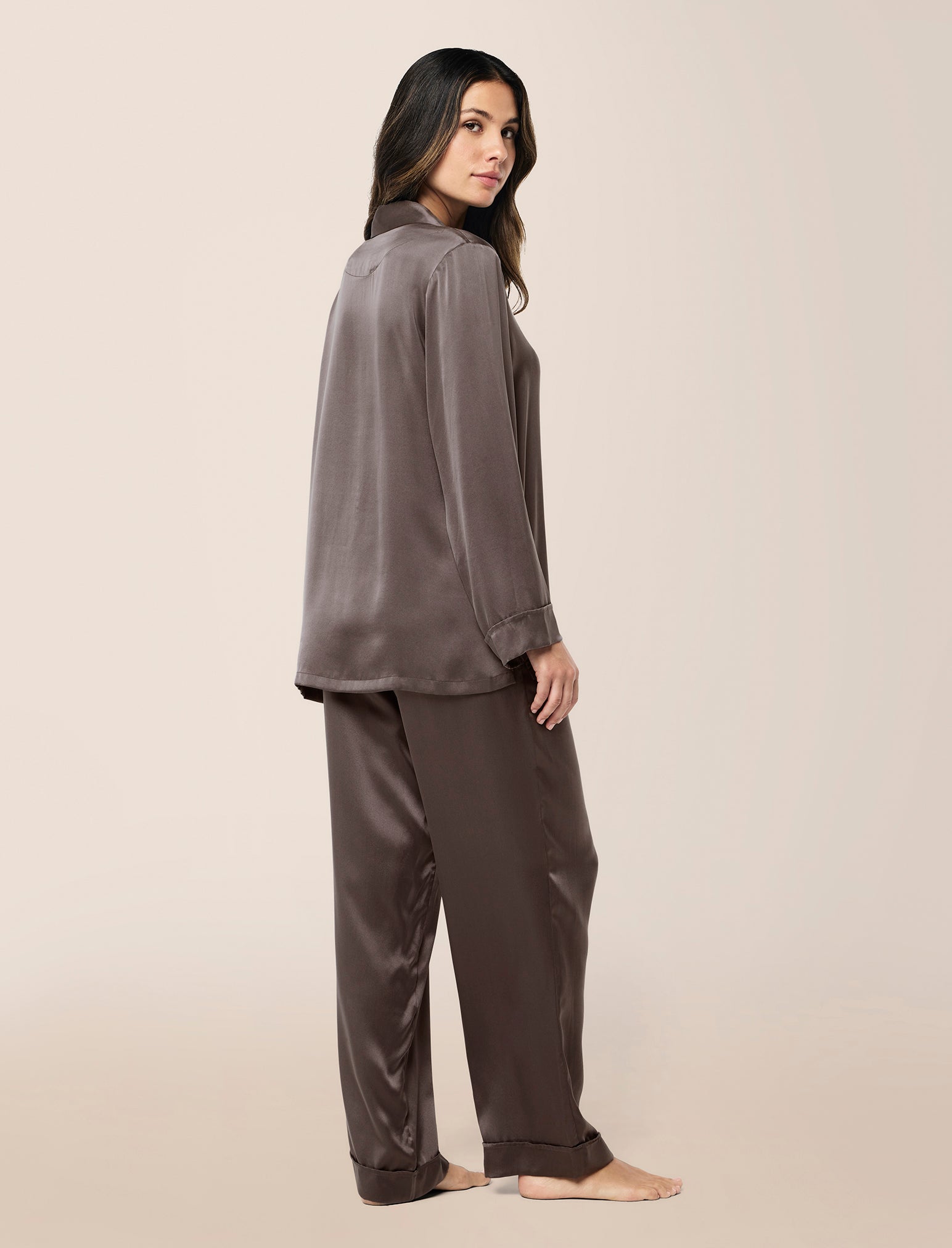 Audrey Washable Silk Full Length PJ Set