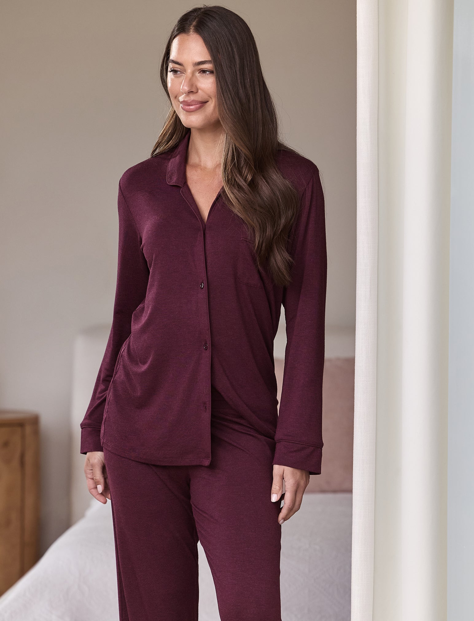 Kate Modal Soft Full Length PJ Set