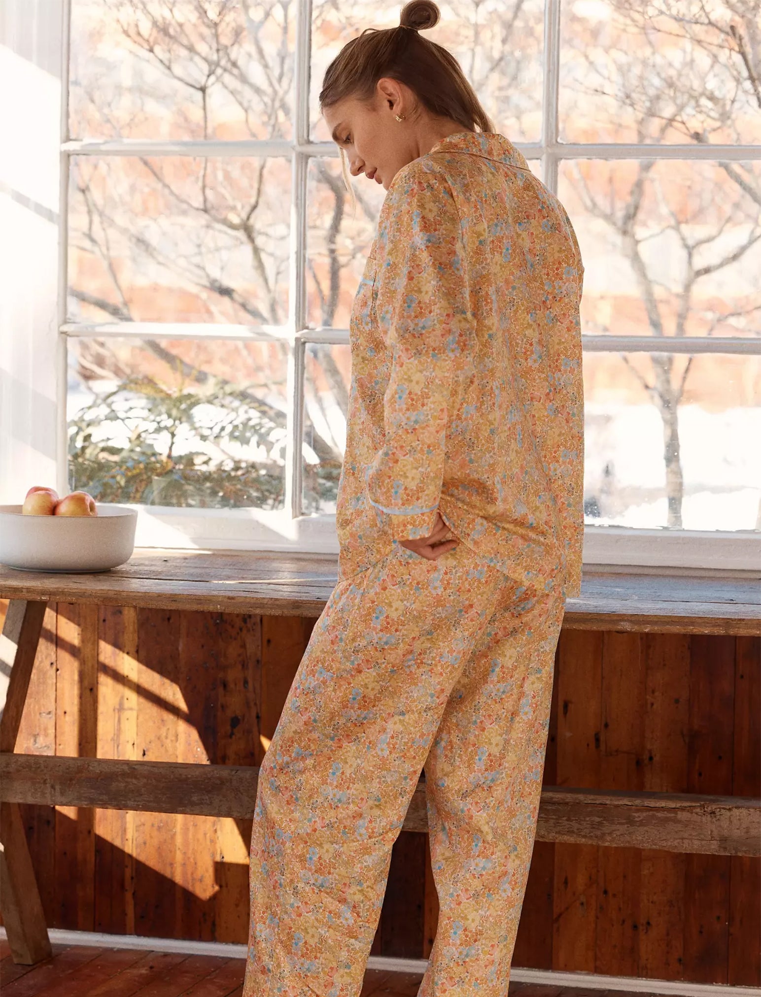 Carly Floral Full Length PJ Set