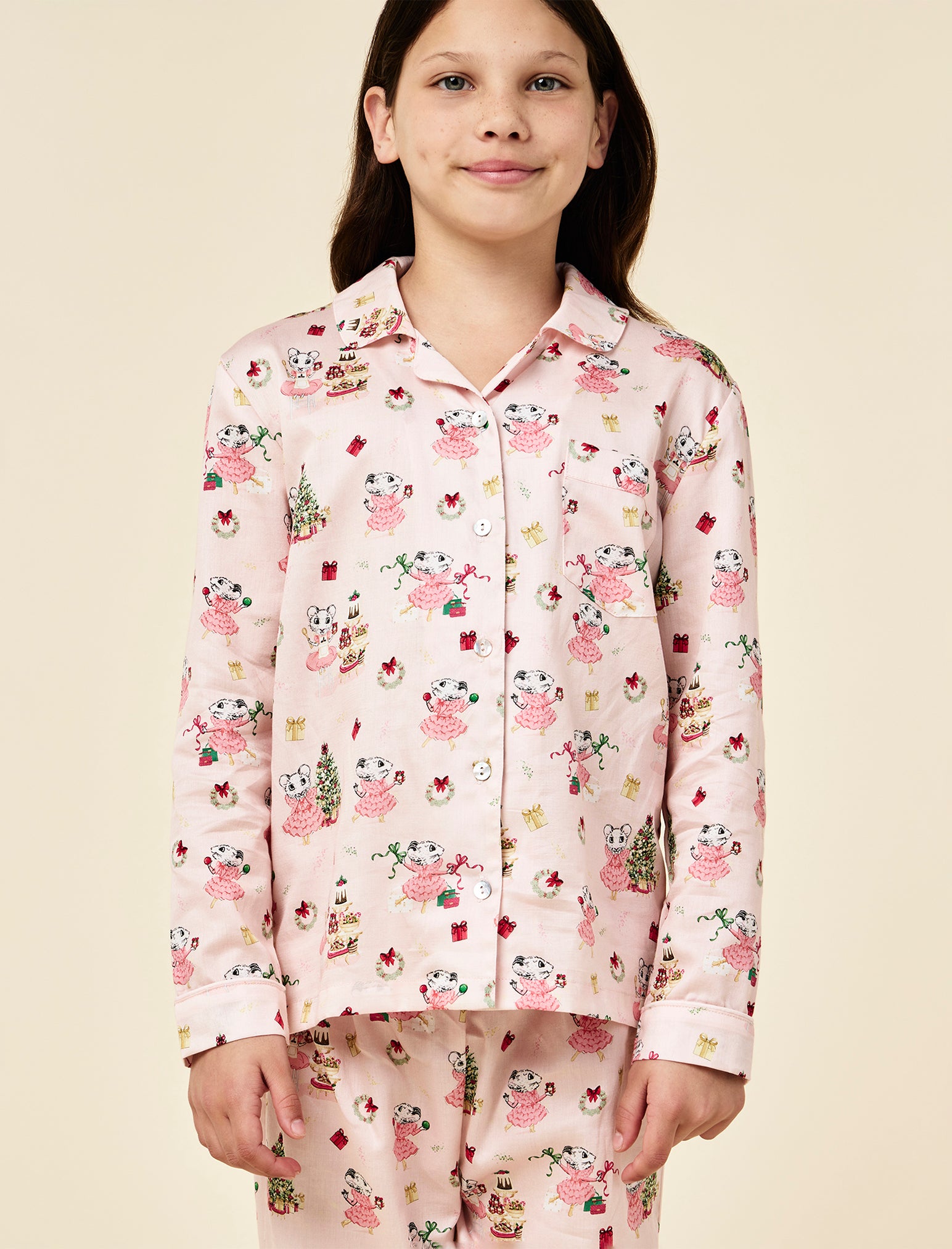 Claris The Mouse Kids Full Length PJ Set