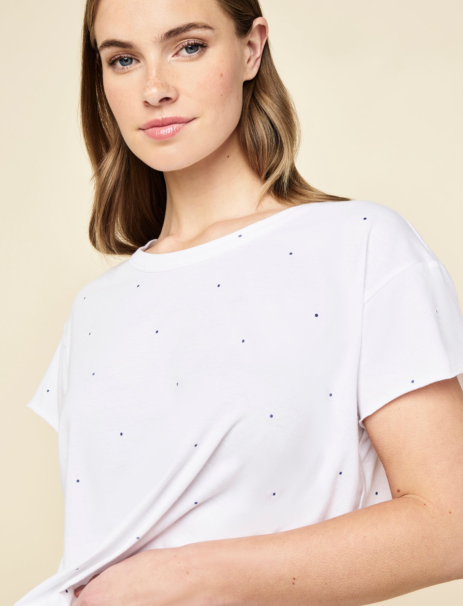 Jada Organic Cotton Knit Boxy Tee & Boxer