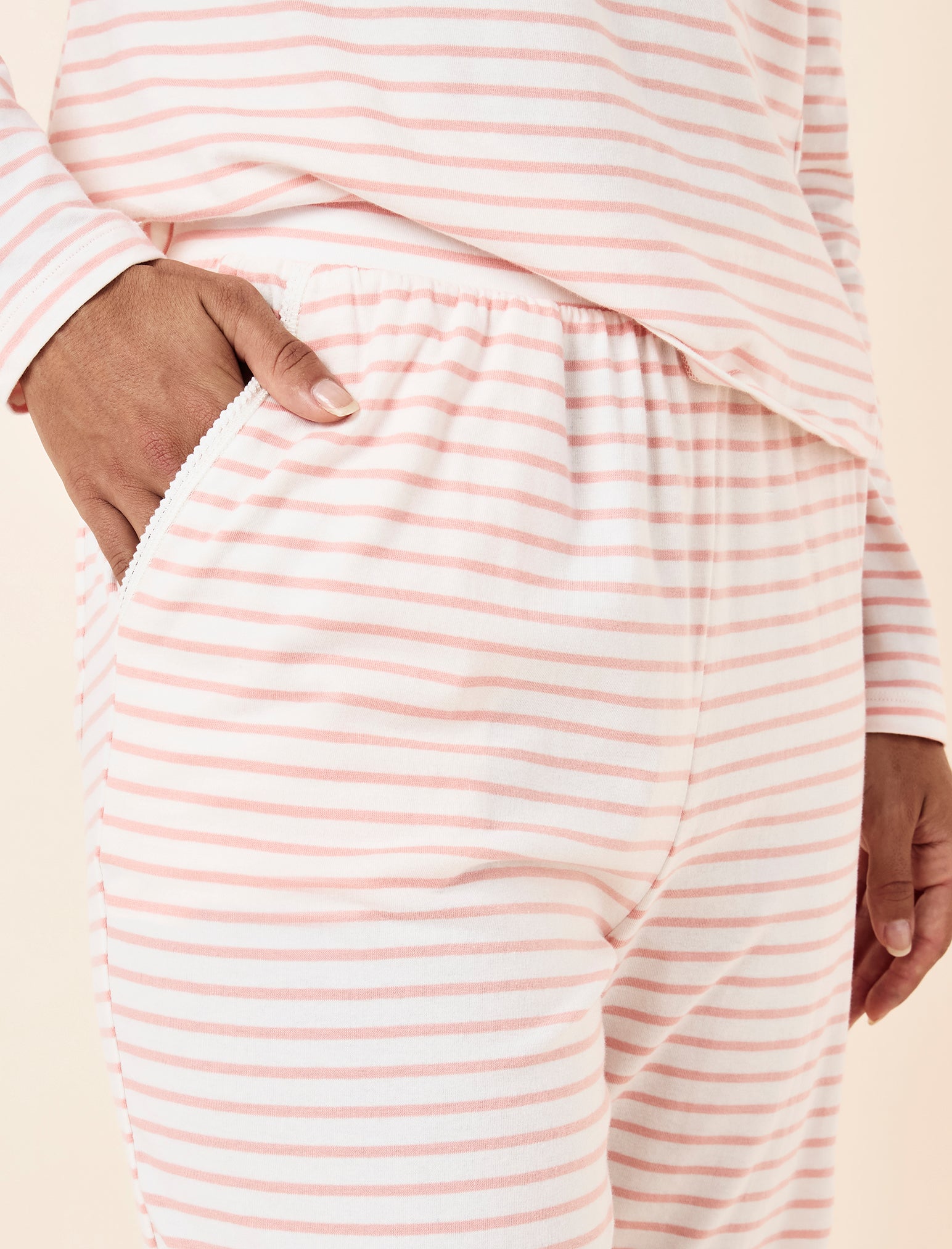 Soft Organic Cotton Knit Full Length PJ Set
