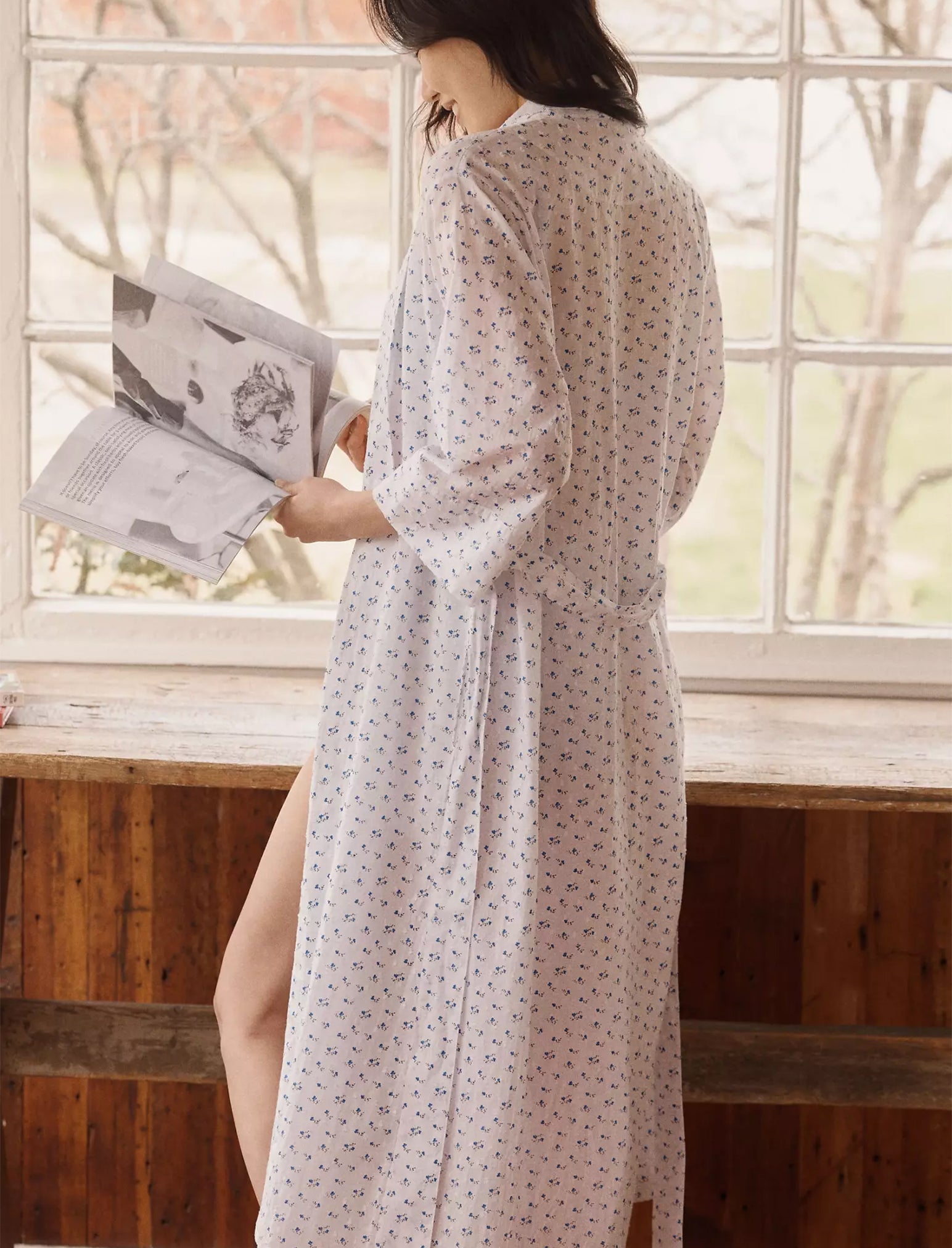 Swiss Dot Maxi Robe