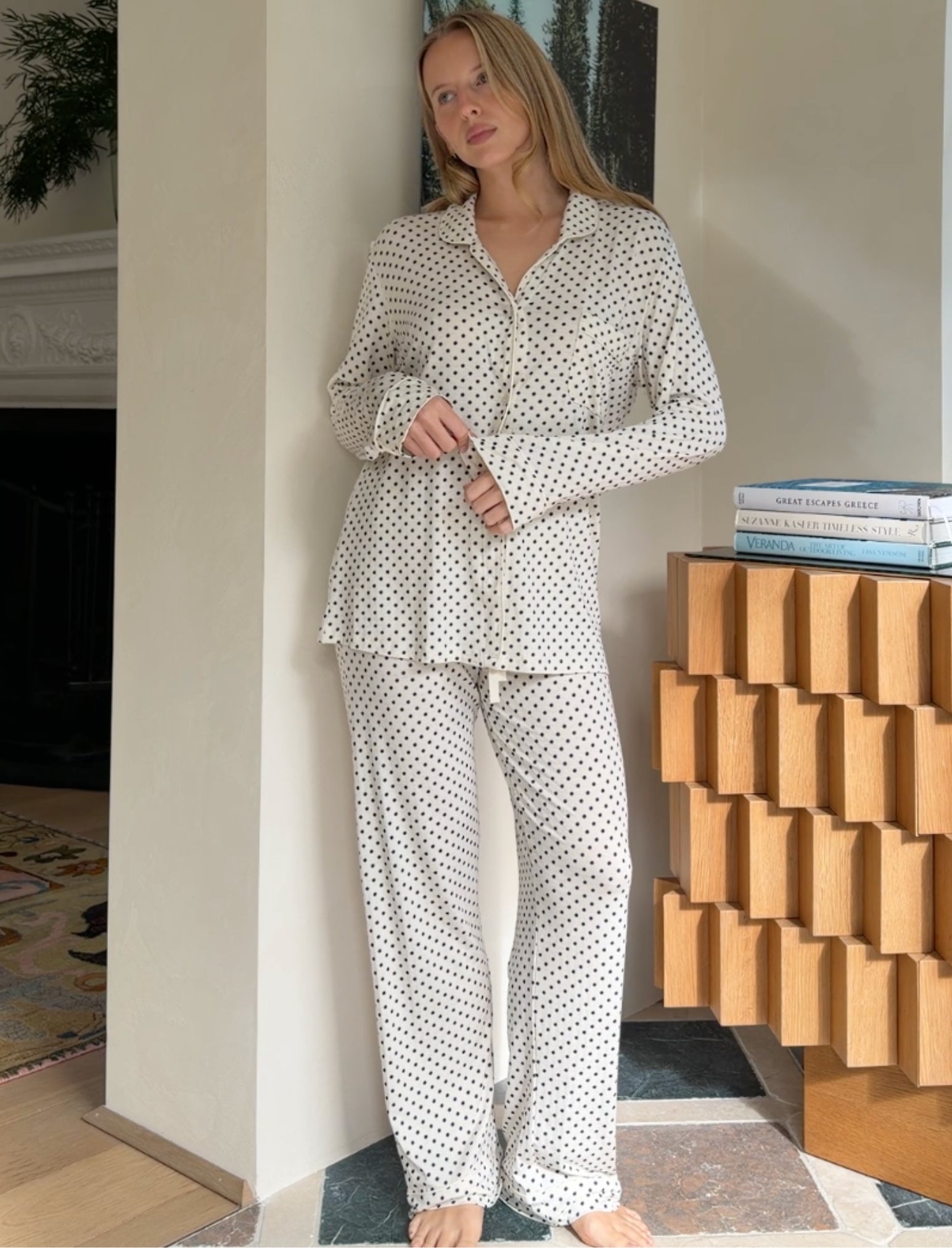 Kate Modal Soft Full Length PJ Set